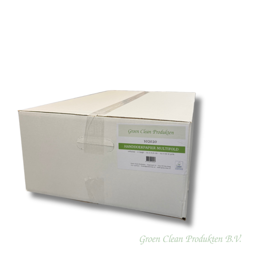 GroenClean Handdoekpapier Multifold ECO 24X20,6CM 2lg 3750st (102020)