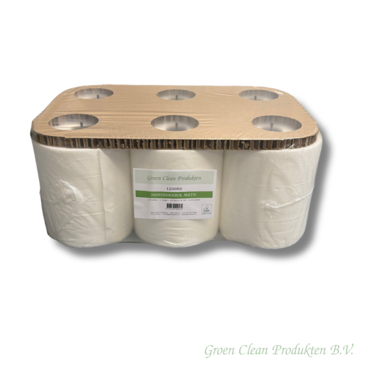 GroenClean Handoekrol Matic Cellulose Eco 2lgs 150mx21cm 6 rol/pak (120060)