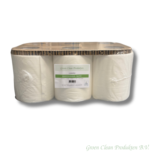 GroenClean Handoekrol Matic Cellulose Eco 2lgs 150mx21cm 6 rol/pak (120060) - Afbeelding 3