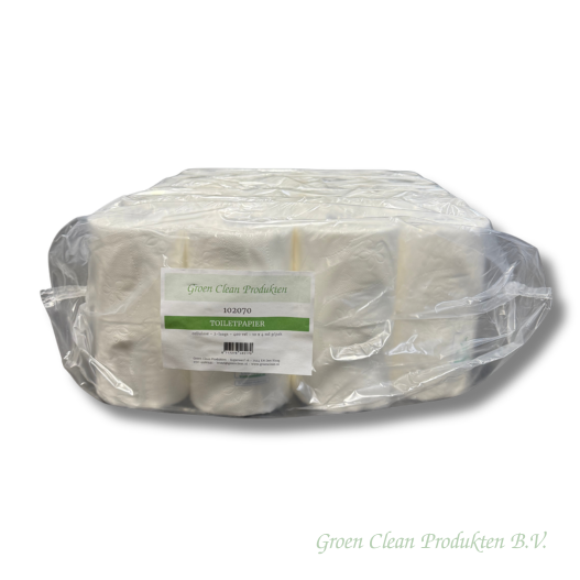 GroenClean Toiletpapier Traditioneel 40rol 2lgs 400vel Cellulose ECO (102070) - Afbeelding 2