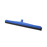 Vloertrekker 50 cm met rubber cassette blauw