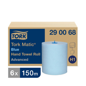 Tork Matic® Handdoekrol Advanced 2-laags Blauw H1 (290068)
