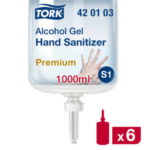 Tork Alcohol Gel voor Handdesinfectie transparant S1 (420103)
