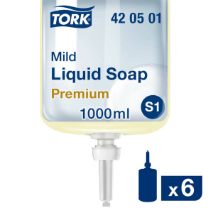 Tork Milde Vloeibare Zeep lichtgeel geparfumeerd S1 (420501)