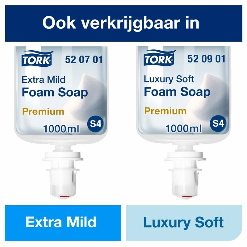 Tork Milde Schuimzeep transparant geparfumeerd S4 (520501) - Afbeelding 3